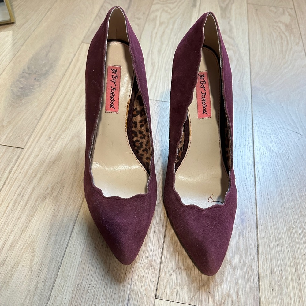 Burgundy Betsey Johnson heels